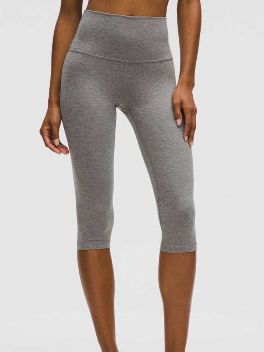 Lululemon Grey Align High-Rise 
Crop Legging Size 2